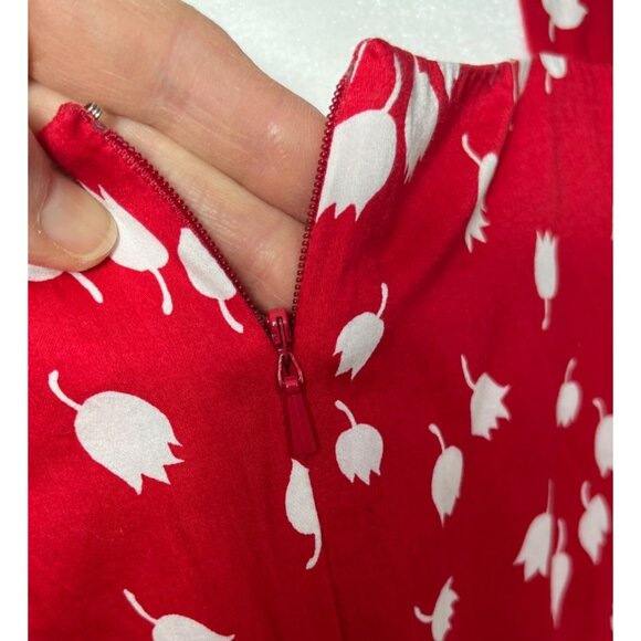 Liz Claiborne Dress Summer Maxi Bright Modest Square Neckline Elegant Womens 6 - Picture 8 of 12